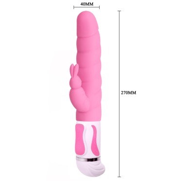 Króliczek dildo pobudzający łechtaczkę i punkt G